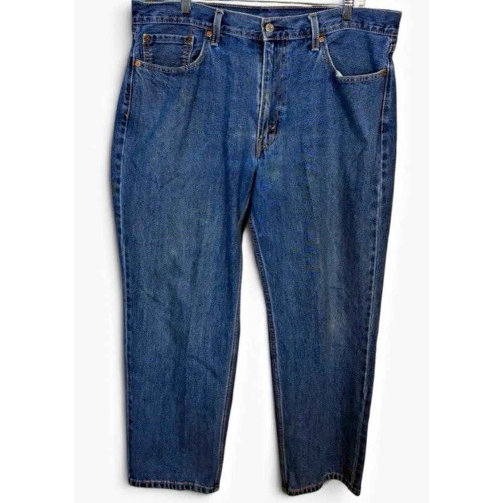 Levi's 550 Mens Jeans 38x30 Relaxed Fit Tapered Leg Medium Wash Blue Denim